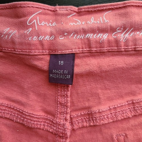 Gloria Vanderbilt All Around Efecto Adelgazante Capris Coral Talla 18 - Imagen 4 de 7