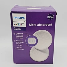 Philips AVENT Breast Nursing Pads Disposable, Thin, Ultra Absorbent, 100-Count