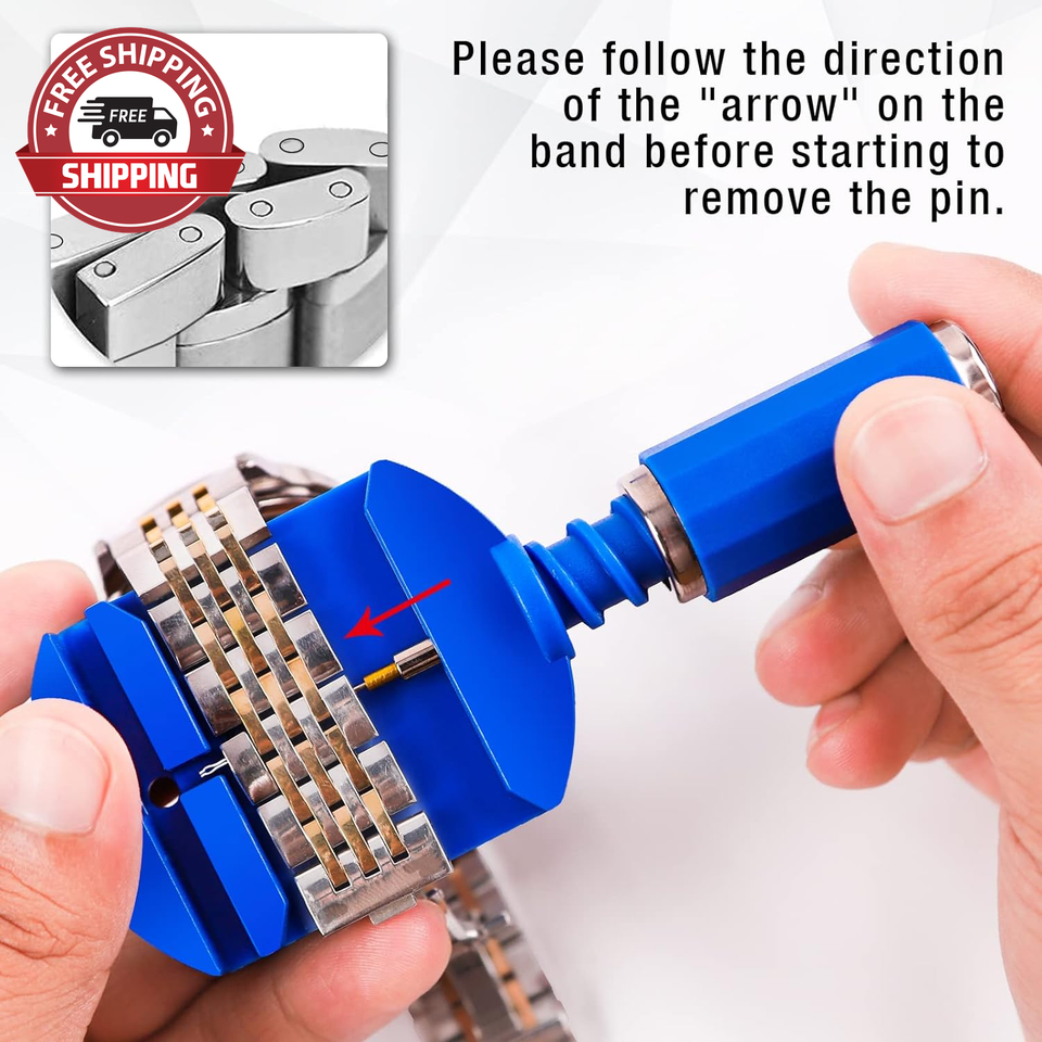 Watch Link Removal Tool Kit, Watch Band Tool Strap Chain Pin Remover