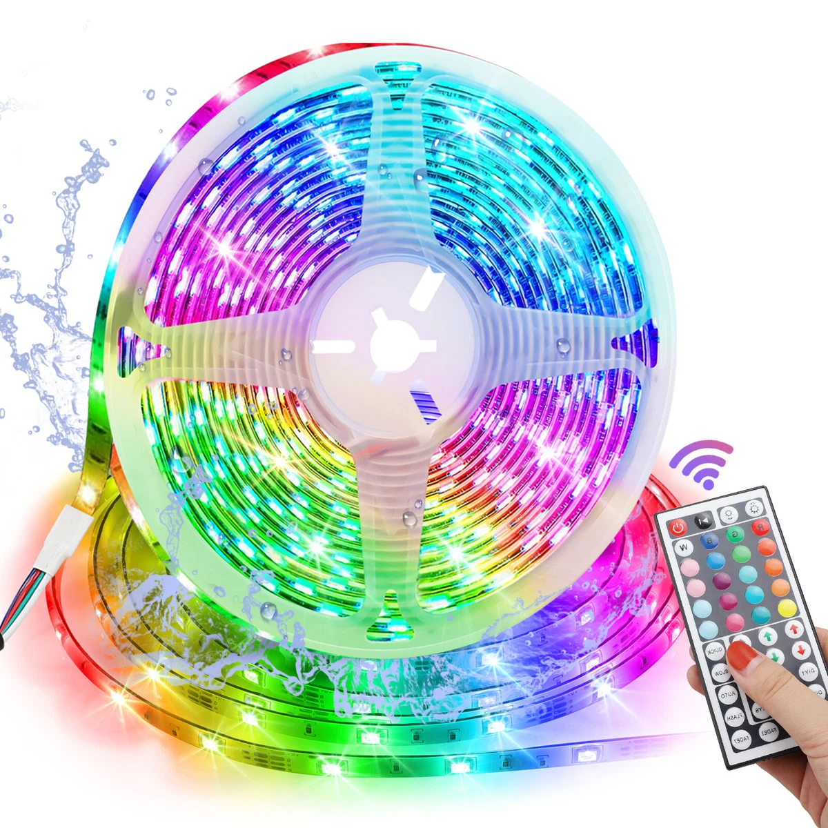 TSV 16.4ft 5M 300LED Waterproof RGB Muliticolor Changing Flexible