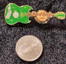 HARD ROCK CAFE NIAGARA FALLS NY USA GOLF GREEN GUITAR PIN LIMTED EDITION TO 500