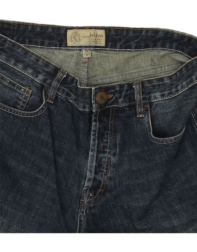 FAT FACE Mens Denim Shorts W34 Large Navy Blue Cotton BM01 eBay