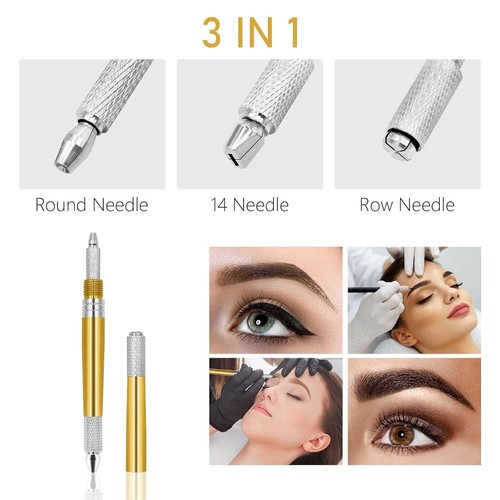Microblading Pen for Eyebrow Henna Makeup Brow Lamination Pen with Sterilized... - Picture 3 of 8