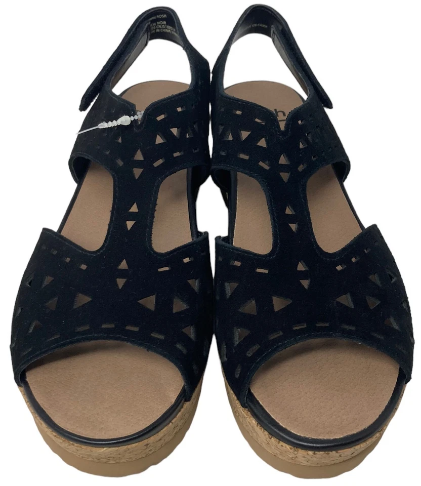 НОВЫЕ черные замшевые сандалии Earth женские размер 7,5 кожаные туфли Buran Rosa НОВЫЕ - Изображение 3 из 4