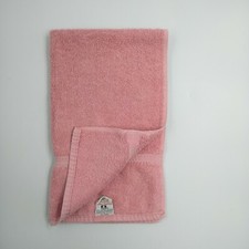 Cannon Royal Family Hand Towel - Solid Pink Cotton Cloth - USA Made - 26 x 15 in