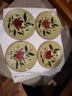 4 Vintage Stangl Pottery 1950s Magnolia Pattern Small Dessert Plates 6"