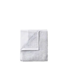 Blomus Riva Pack of 4 Organic Terry Cloth Washcloth, Microchip Grey - 69132