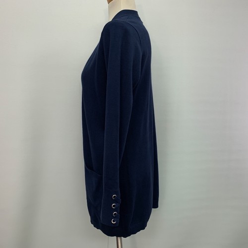United States Sweaters Cardigan Sweater Women's Small Navy Blue Long Sleeve NWT - Picture 3 of 10