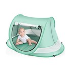 Baby Beach Tent,Large Pop Up Beach Tent Sun Shade for Beach,Portable Baby Tra.