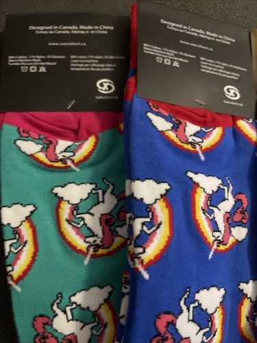 Sock Society Unicorn Socks NEW One Size Unisex Cotton Pattern New Lotx3 - Picture 5 of 7