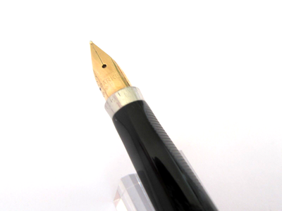 Stylo Plume PARKER 75 Vermeil (argent Doré) - Motifs Chevrons - Modèle Rare Q139 - Occasion Bon état