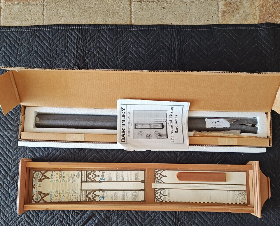 Vintage Bartley Furniture Kit. ADM Fitzroy Barometer eBay