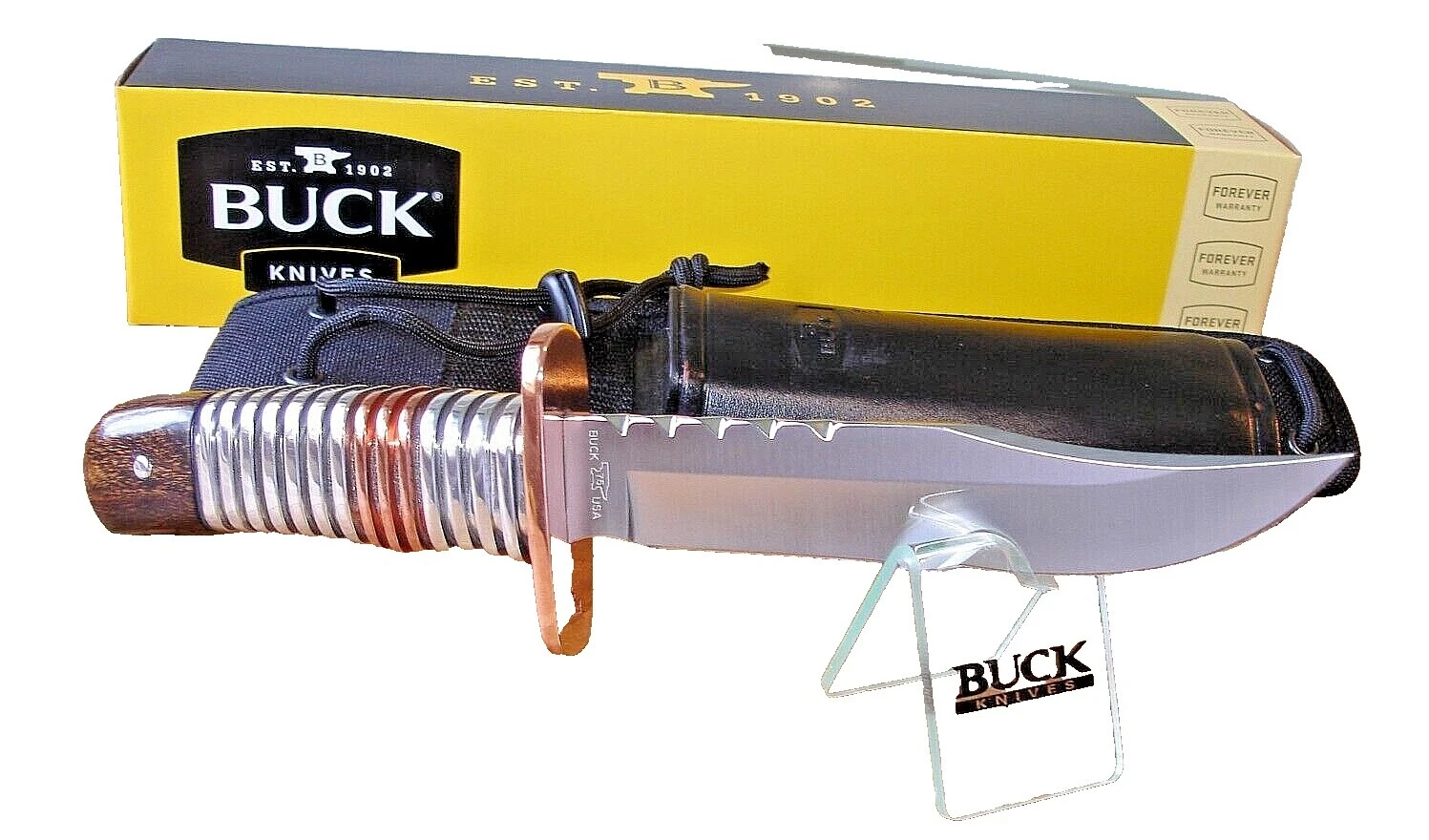 Buck Knives Stainless Steel Blade Boot Collectible Fixed Blade Knives