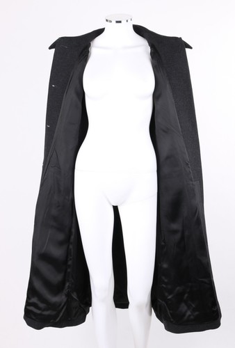 Cappotto cappotto lana GIVENCHY Couture A/I 1998 Alexander McQUEEN grigio antracite - Foto 7 di 9