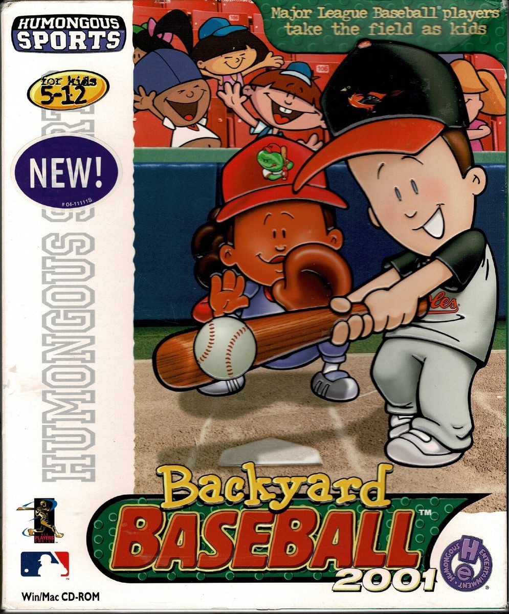 Backyard Baseball 2001 Pc Mac XP Sealed Big Box MLB Players