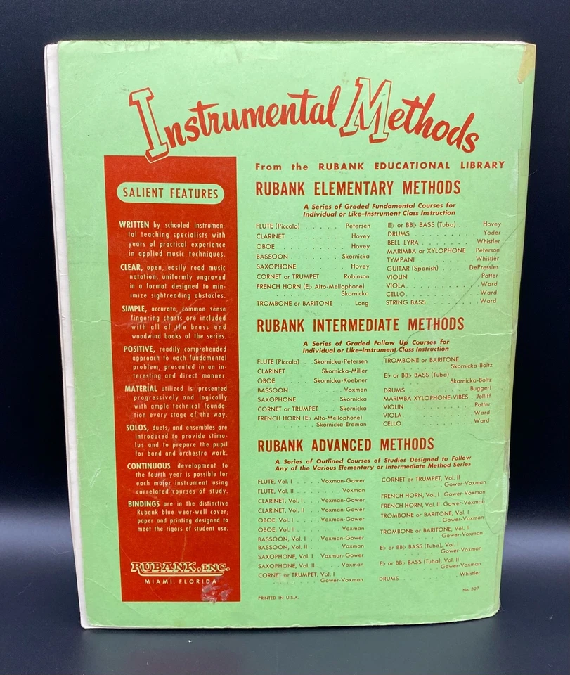 Rubank Estudios Seleccionados Para Flauta Partituras Nº 140 H Voxman De Colección Foto 3 de 4