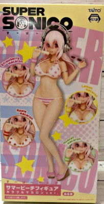 Super Sonico Figure Summer Beach Colorful Strawberry Macaron ver