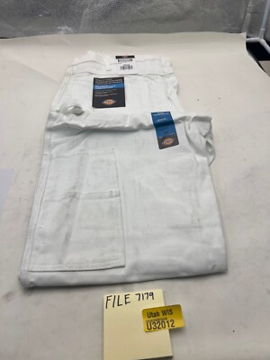 QTY 1) Dickies Sherwin Williams White Painter Utility Pants