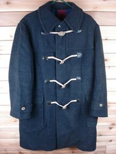 Vtg Lodenfrey Munchen Dark Gray Wool Toggle Coat Made In Germany Women's L