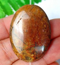 35x25x8mm Natural Multi-color Picasso Jasper Oval Heigth Holes Bead AD63667