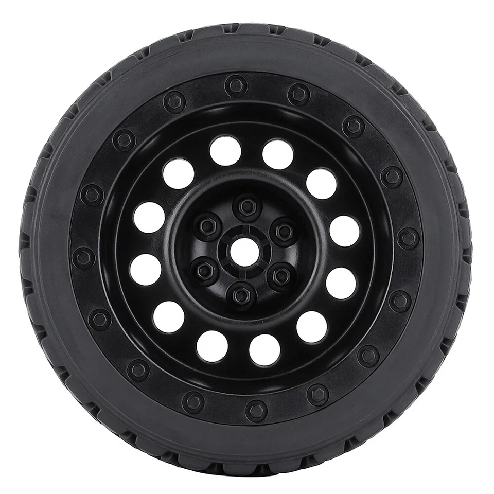 4PCS 12mm Hex 67mm RC Car Rubber Tires Wheel Rim for 1/10  HPI WR8 HSP 94177 Car - Image 3 of 4