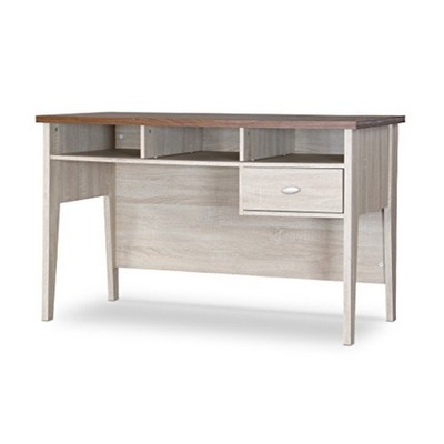 Baxton Studio Sd 04 Oak Tyler Writing Desk New Ebay