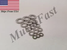  Flat Washer for M3 M4 M5 M6 M8 Screw Size,18-8 Stainless Steel DIN:125