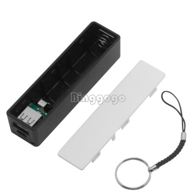 Black USB Power Bank Charger Pack Box Battery Case For 1x18650 DIY Portable