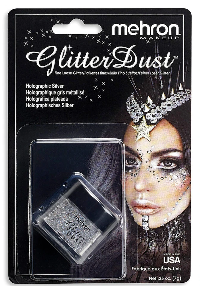 Mehron Glitter Dust 0,25 унции выберите любой оттенок!!! - Изображение 3 из 4
