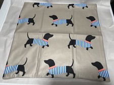 Dachshunds In Sweaters Pillow Cover Beige Case Only  17.7 x 17.7 New.
