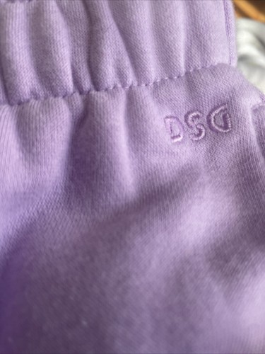 DSG Girls High Rise Jogger Sweatpants Fleece Lavender Purple Sz M 10/12 - Picture 9 of 9