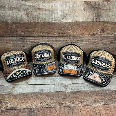 Various Country Hats Artisanal Mesh Snap Back Gorra Artesanal