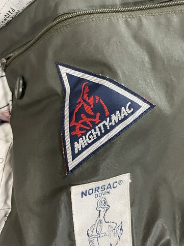 MIGHTY MAC NORSAC GOOSE DOWN COAT JACKETGREEN SIZE MEDIUM MINT CONDITION - Picture 5 of 7