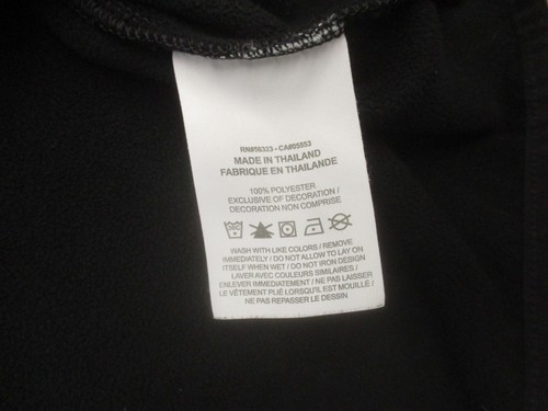 Nike Size XL 18-20 Kids Black Athletic 1/2 Zip Fleece Lightweight Pullover 791 - Picture 9 of 10