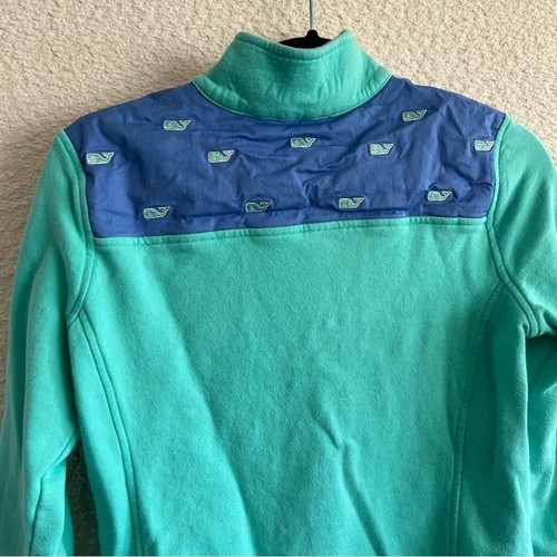 Vineyard Vines Women's Whale Pullover Sweatshirt Quarter Zip 100% Cotton Size XS - Picture 13 of 15