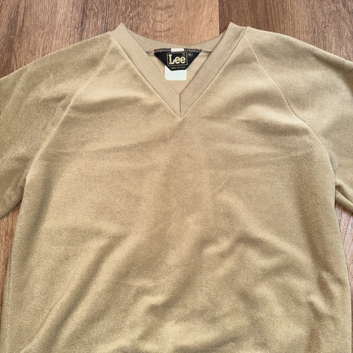 NOS Lee Velour Shirt Vtg 1970s Soft Disco Hipster Mod USA NEW Kids Boys Youth XL - Picture 4 of 14