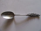 R & B Goldenrod Handle 5 3/4" Sterling Souvenir Spoon Bridge Red R. Grand Forks