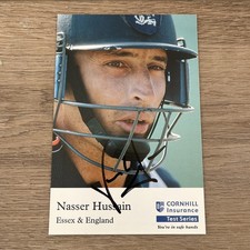 Nasser Hussain - England - Signed Cornhill Insurance Card