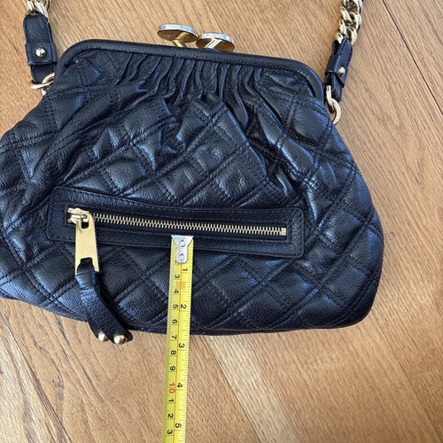 Marc Jacobs Stam Kiss Lock Black Leather Shoulder Bag - Bild 8 von 8