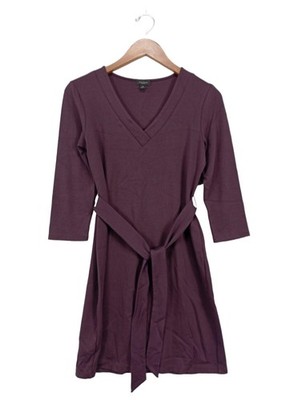 ANN TAYLOR Langarmkleid Damen Kleid Gr. DE 34 lila Casual-Look