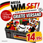 Mega WM Fan-Set 15-teilig Deutschland Fanartikel Party Public Viewing Germany