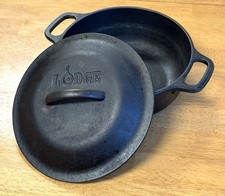 Lodge Cast Iron Dutch Oven 5 IC 8 Double Hand...