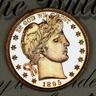 * 1895 ULTRA DCAM * PRISTINE++ GEM BU PROOF BARBER HALF-DOLLAR * FROM COLLECTION