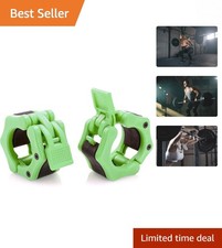 Quick-Release Barbell Collars - Secure 2-Inch Locking Fitness Clamps