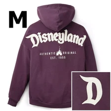Disney Parks Purple Zip Hoodie Adult MEDIUM Disneyland Authentic Original