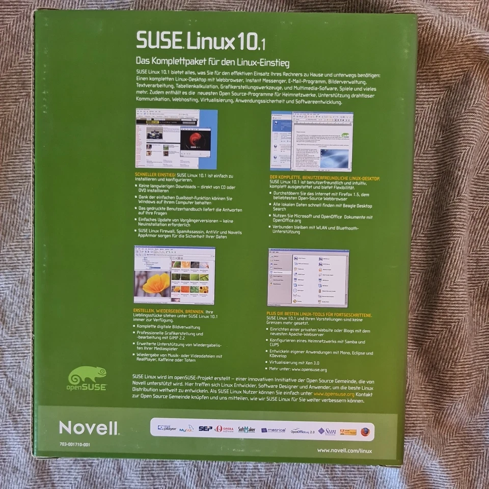 Novell SUSE Linux 10 10.1 Linux Einstieg Komplettpaket - Bild 2 von 2