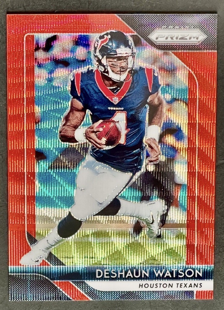 2018 Panini Prizm Deshaun Watson /149 Red Wave Prizm #120 Texans