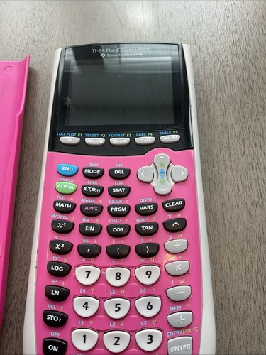 Texas Instruments TI-84 Plus C Silver Edition Graphing Calculator Pink /COVER