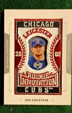 2003 Upper Deck Patch Collection - Rookie Innovation Jon Leicester #157 (RC)