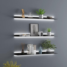 LED Floating Shelf - Stylish Wall-Mounted Bookshelf for Any Room